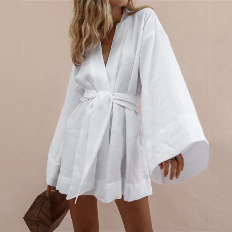 Kimono Dress Linen