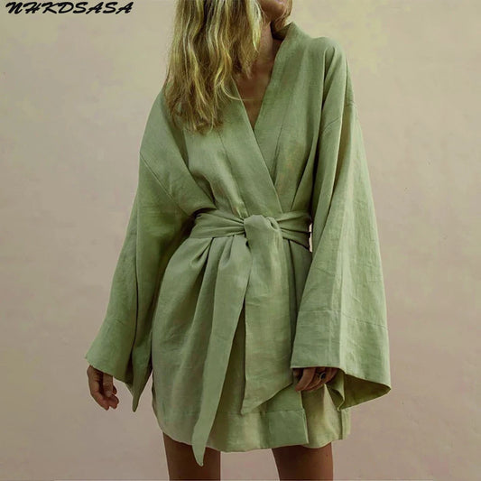 Kimono Dress Linen