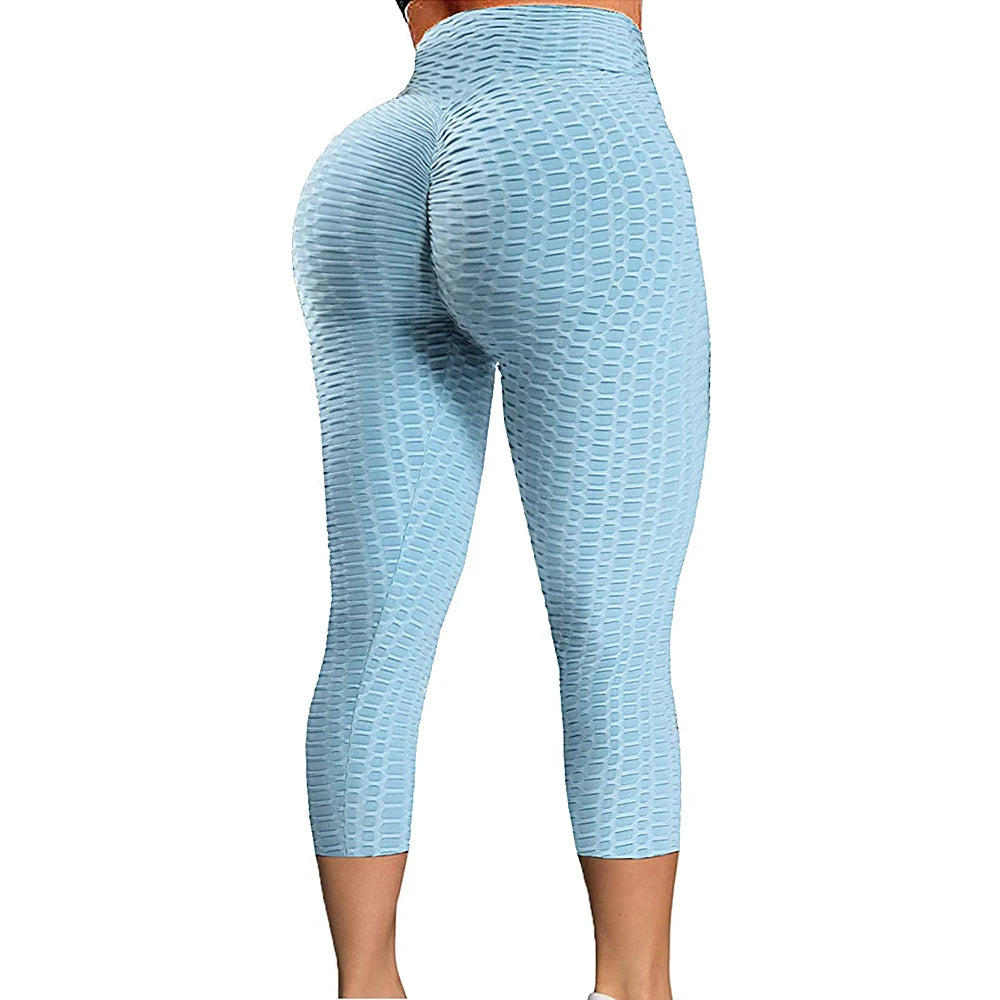 High Waist  Textured Leggings