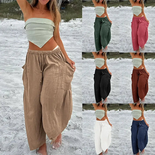 Beach Trousers Plus Size