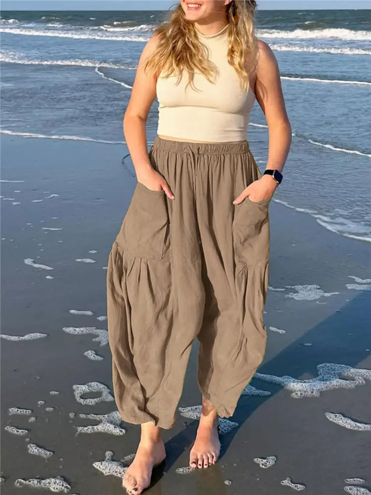 Beach Trousers Plus Size