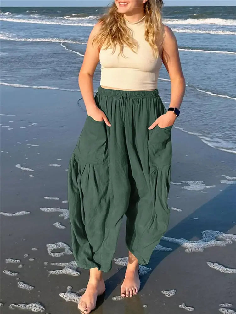 Beach Trousers Plus Size