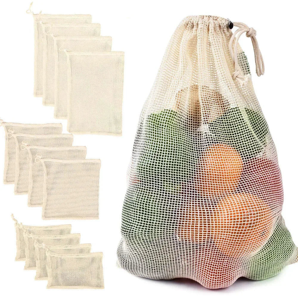 Cotton Mesh Vegetable Bags