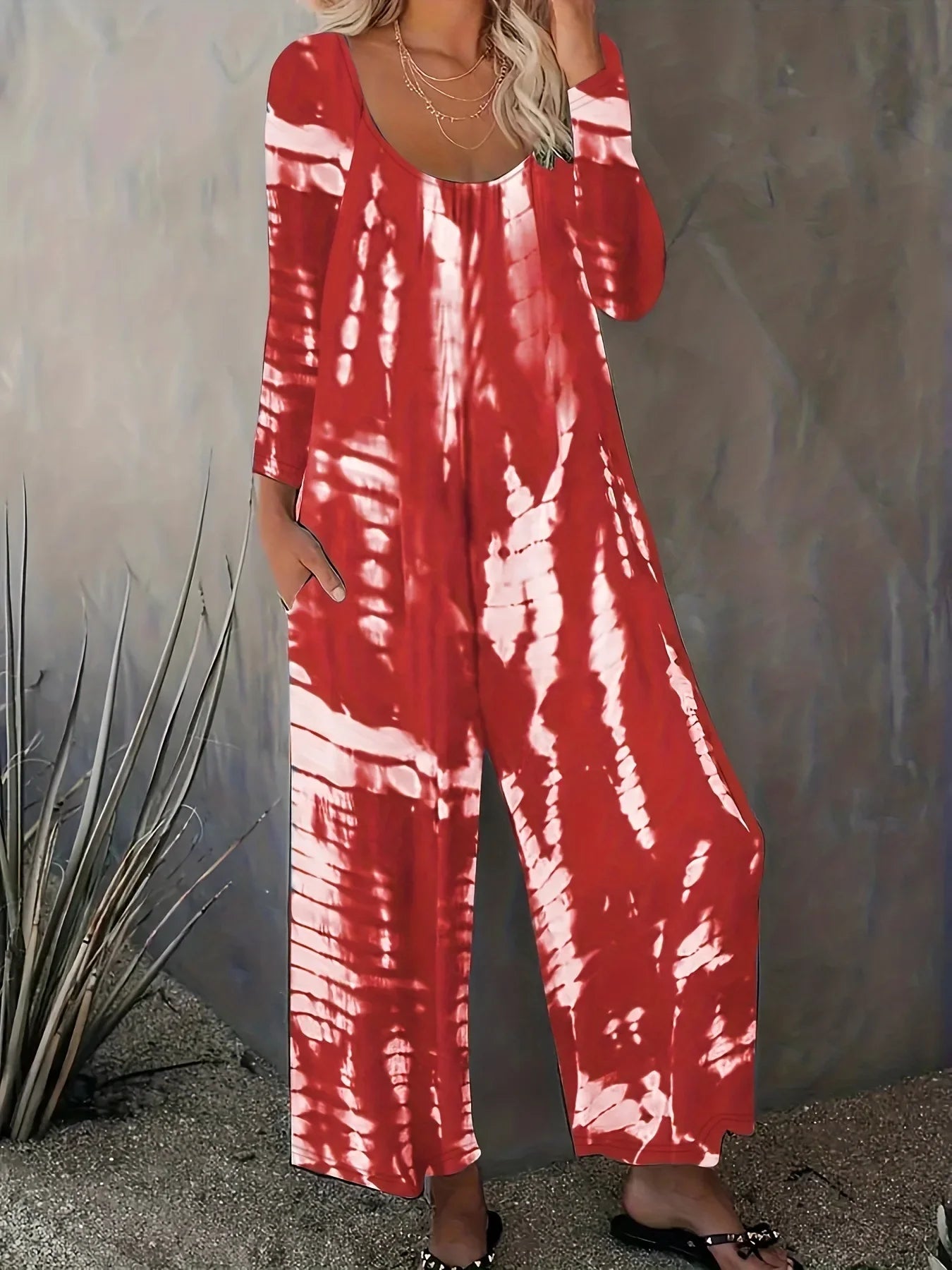 Casual Jumpsuit  Printed