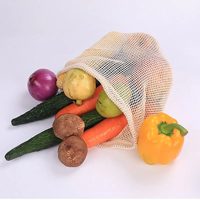 Cotton Mesh Vegetable Bags