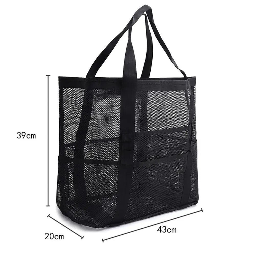 Lightweight Beach Bags, Large Capacity, Tote Bag, Sandproof, 8 Pockets