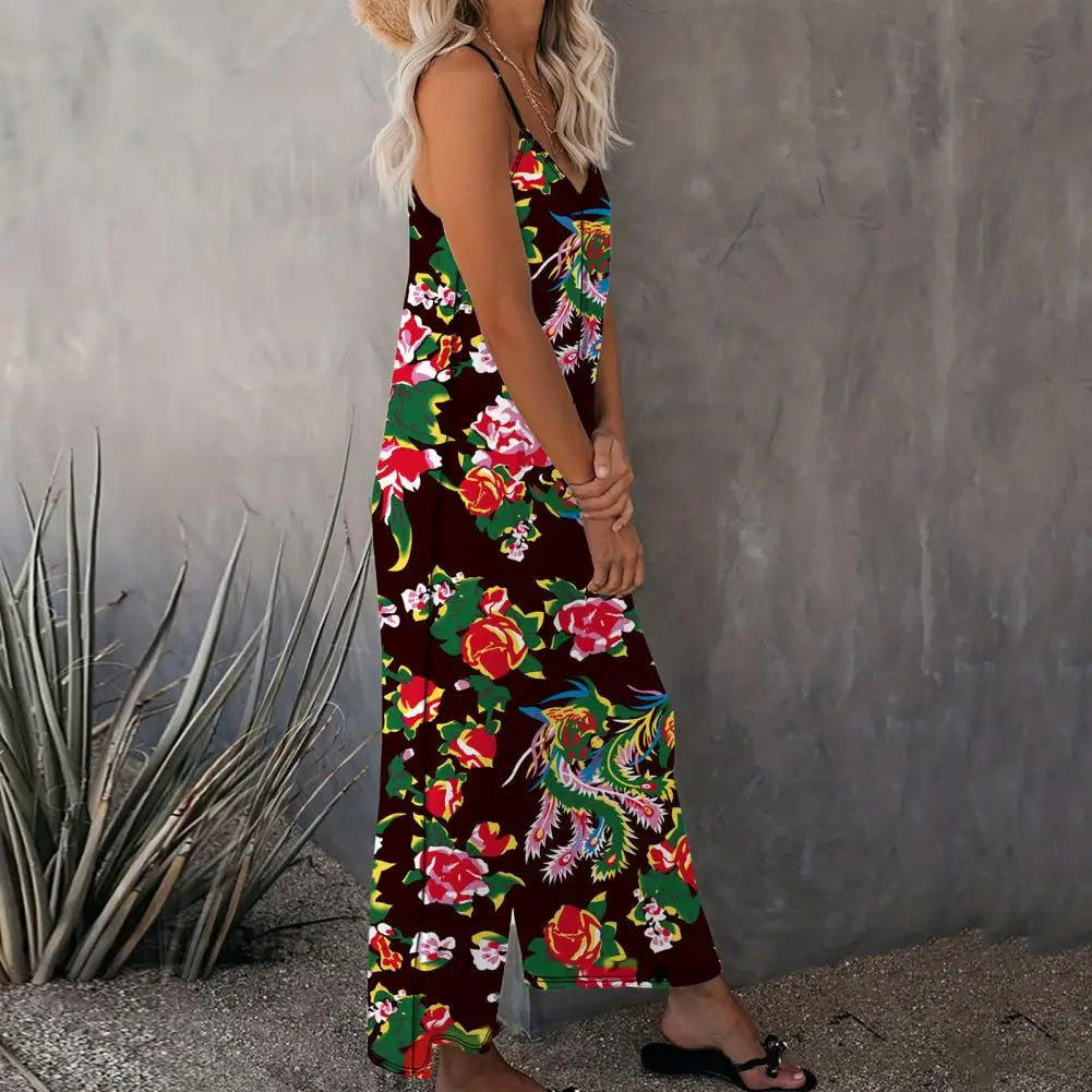 Jumpsuit Floral Wide