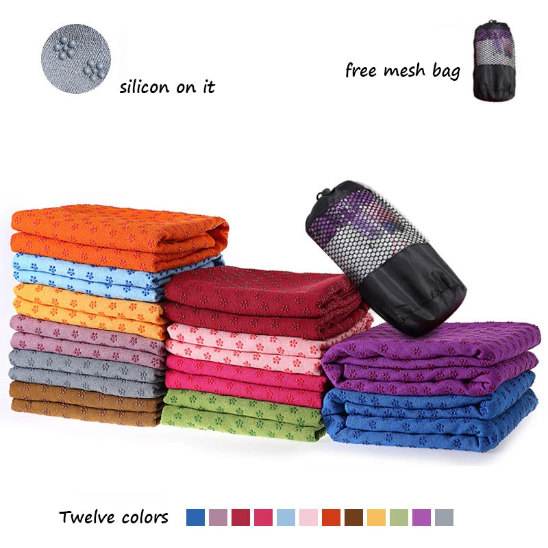 Non Slip  Yoga Towel  Sweat Absorbent