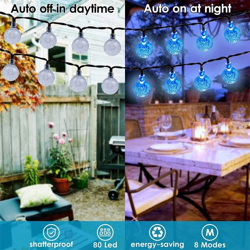 Solar Lights Outdoor 200 Led