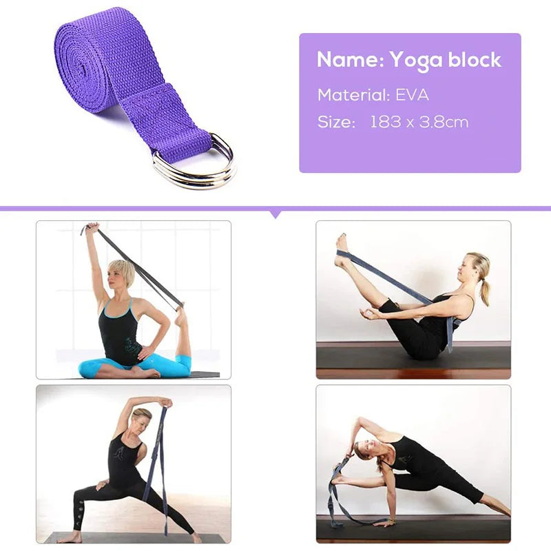 Yoga Starter Kit 5pcs Yoga  Strap Resistance Loop Pilates Exercise Band