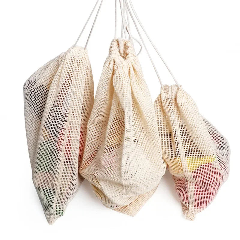 Cotton Mesh Vegetable Bags