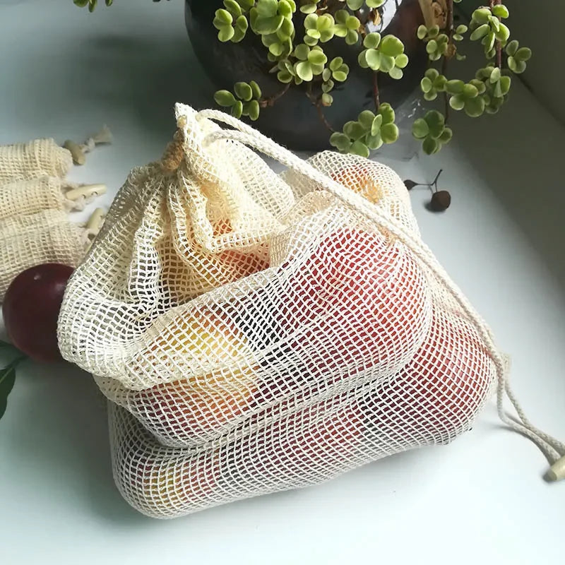 Cotton Mesh Vegetable Bags