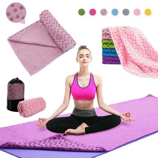 Non Slip  Yoga Towel  Sweat Absorbent