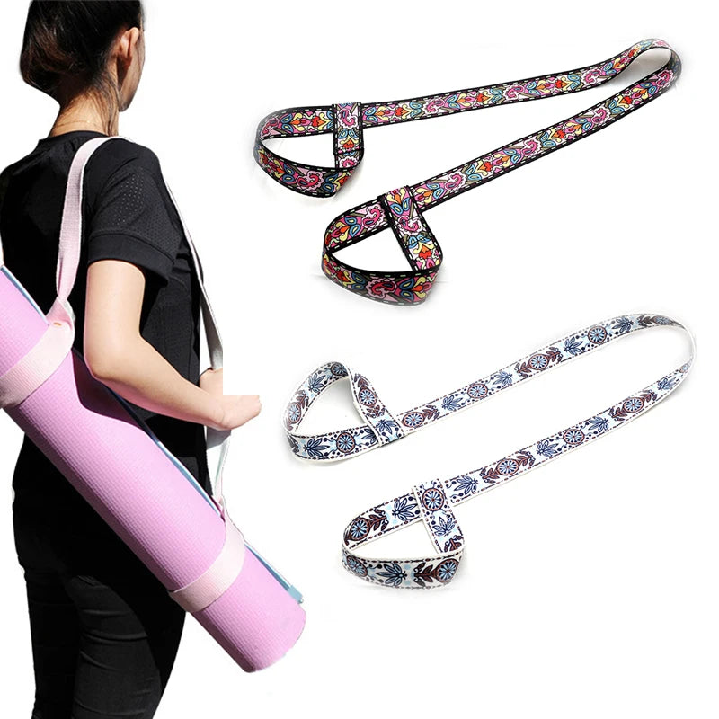 Adjustable Shoulder Strap Yoga Mat Band