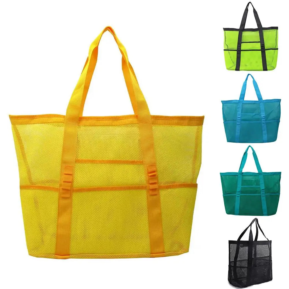 Lightweight Beach Bags, Large Capacity, Tote Bag, Sandproof, 8 Pockets