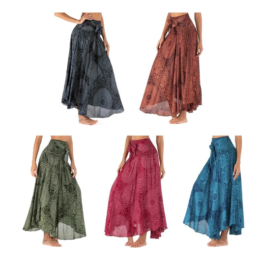 Hippie Floral Long Skirt