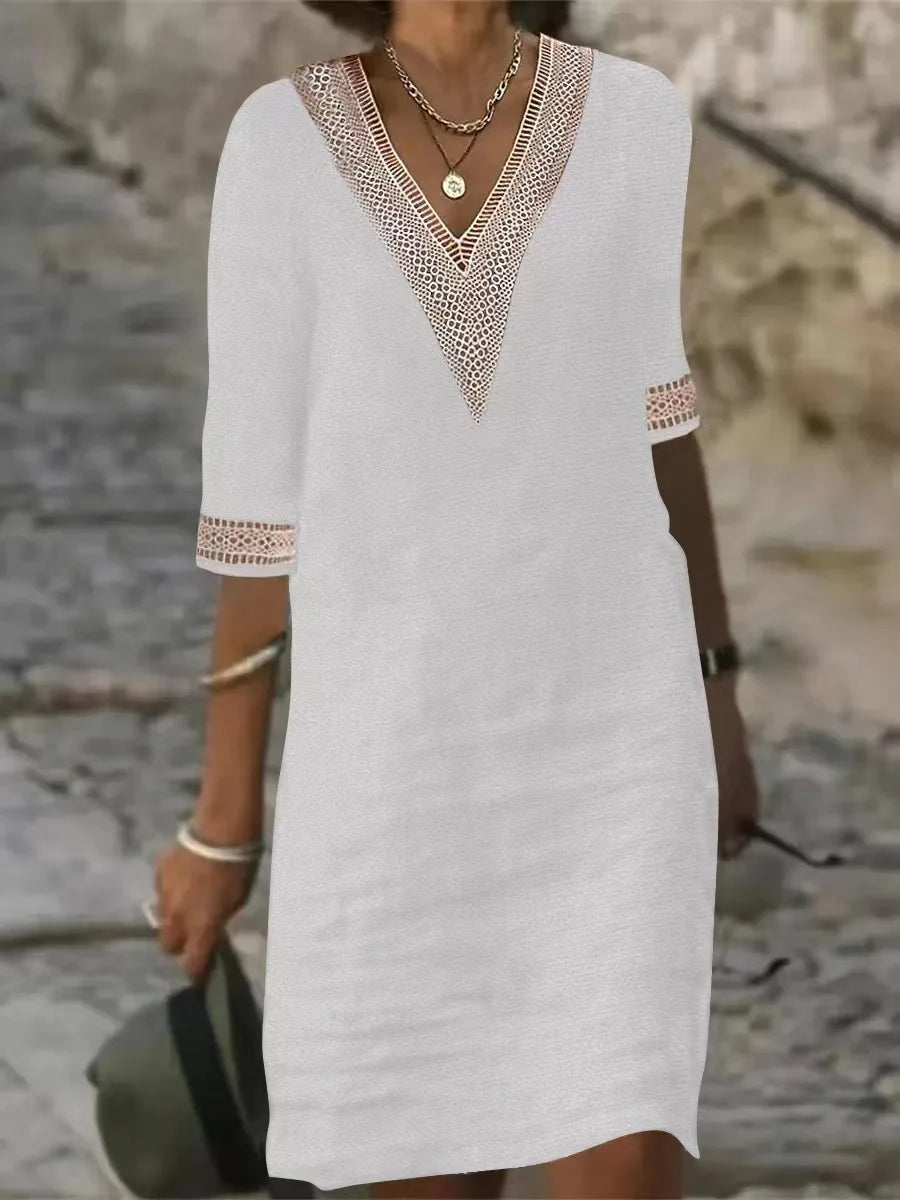 Casual Cotton Linen Dress