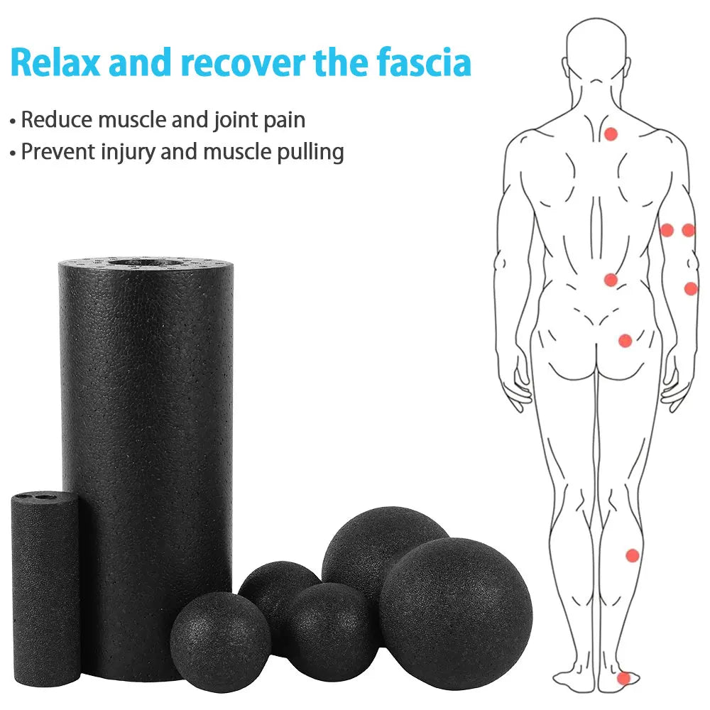 Fitness Ball Set Massage Muscle Release Exercises Equipment