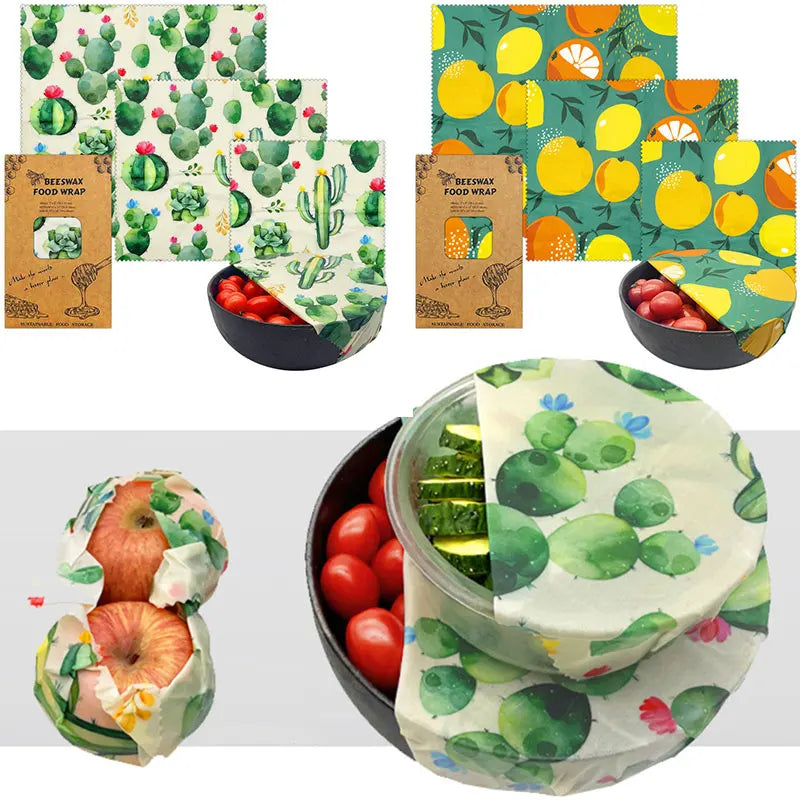 Reusable Beewax Storage Wrap Food