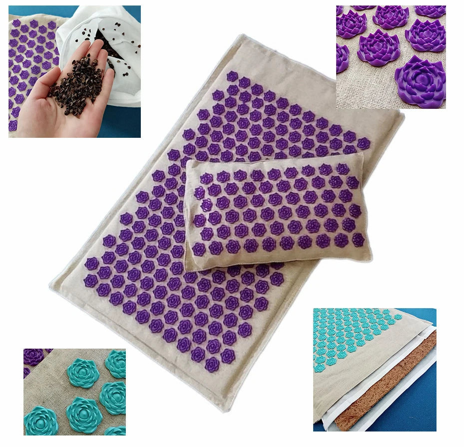 Yoga Mat with Bag  Acupressure Mat