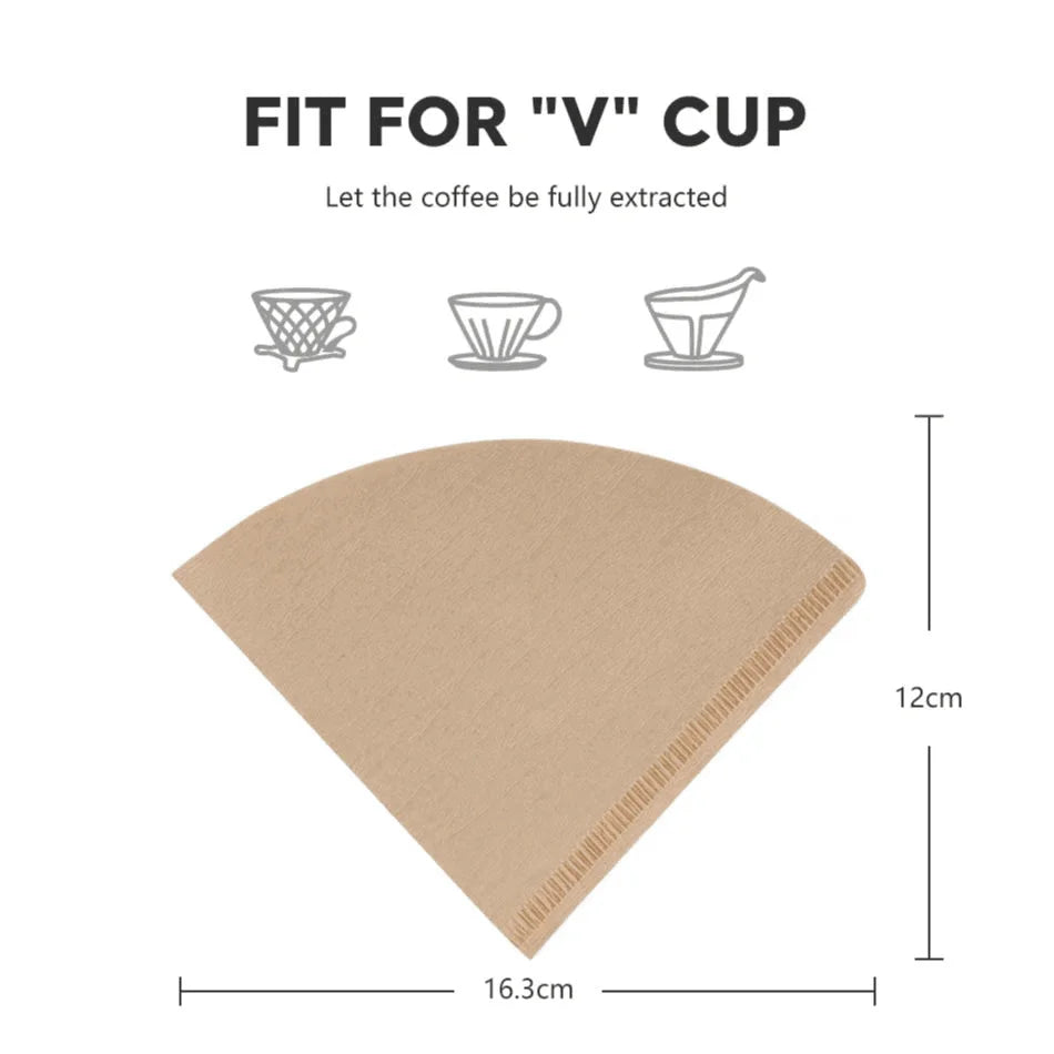 Coffee Filter Disposable - Natural - Unbleached