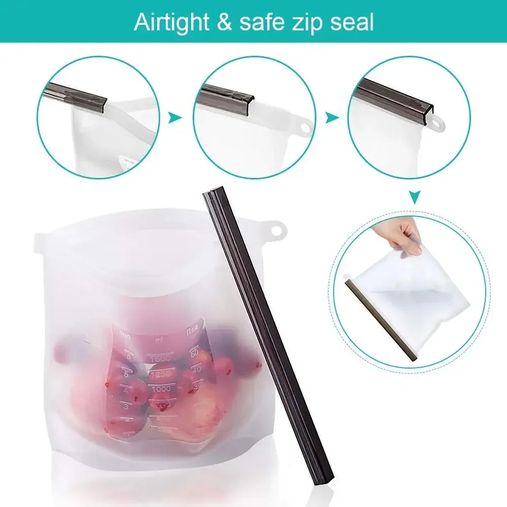 Reusable Silicone Food Storage Bag