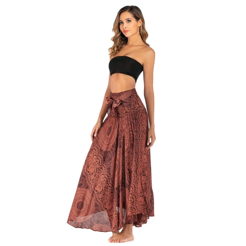 Hippie Floral Long Skirt