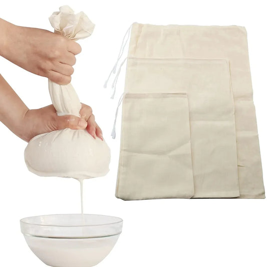 Cheesecloth Bags for Straining Nut Milk