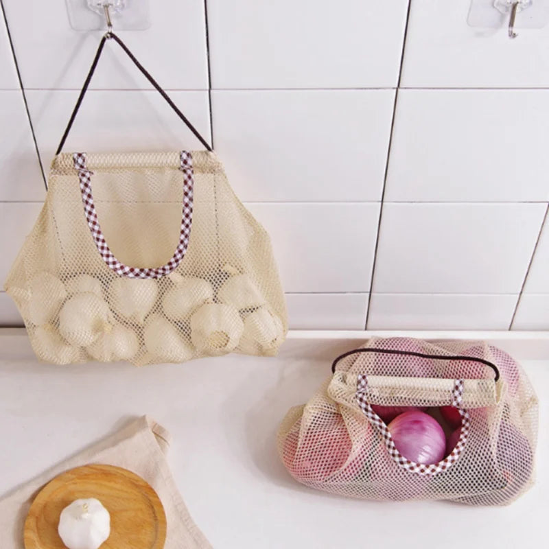 Mesh Bags Kitchen Hanging Storage