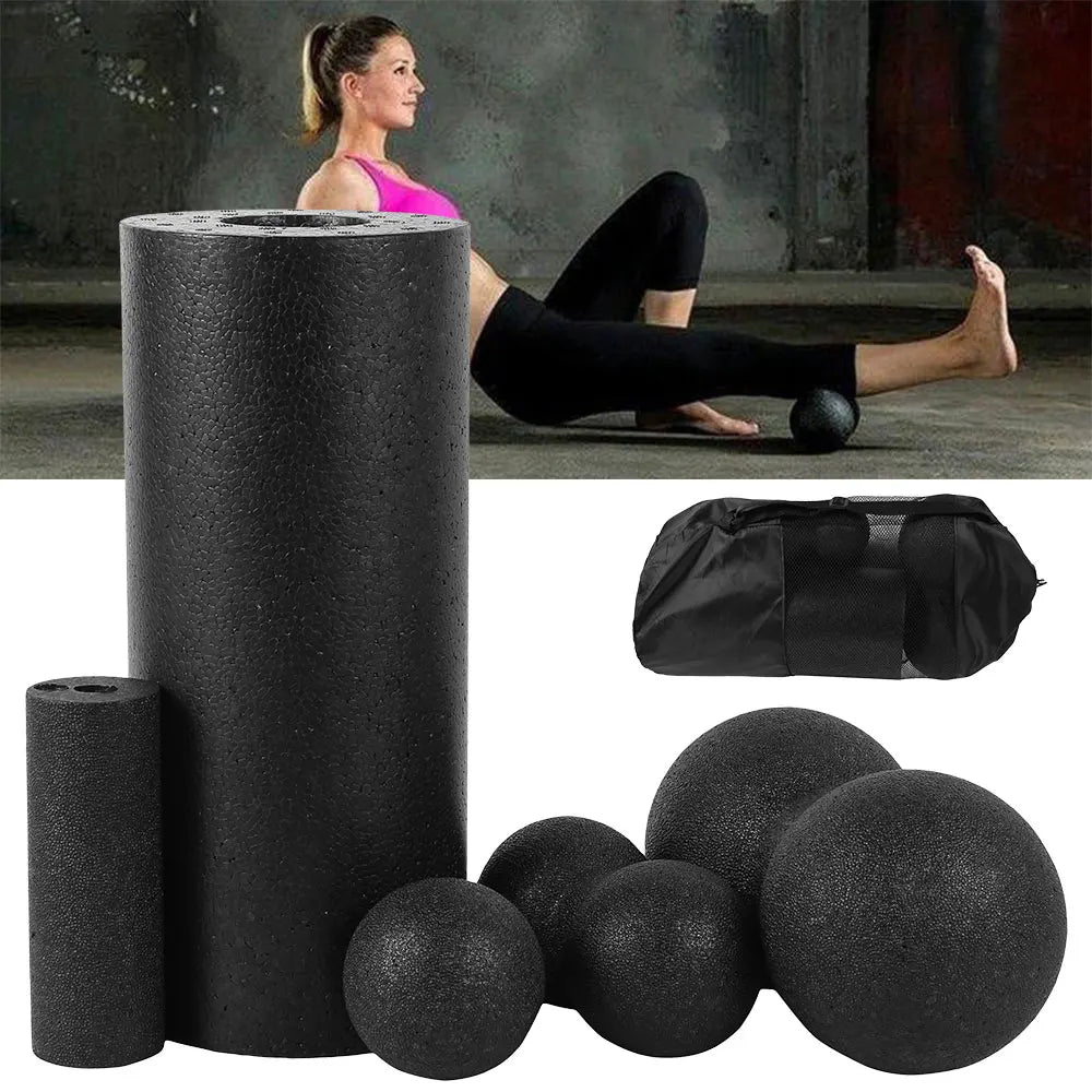 Fitness Ball Set Massage Muscle Release Exercises Equipment